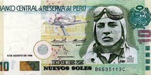 Banco Central de Reserva del Peru 10 Nuevos Soles Banknote
