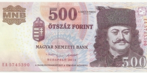 Hungary 500 Forint 2013 Banknote