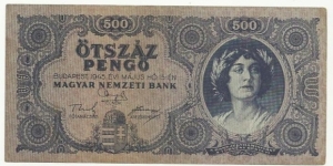 Hungary 500 Pengö 1945 Banknote