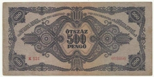 Banknote from Hungary