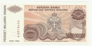 Banknote from Croatia