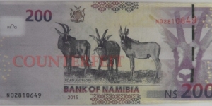 Banknote from Namibia