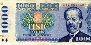 Czechoslovakia 1000 Korun Banknote