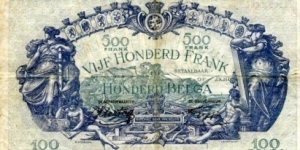 Banknote from Belgium