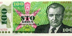 Czechoslovakia 100 Korun Banknote