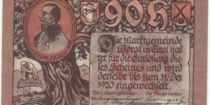 Banknote from Austria