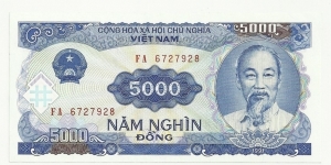 VietNam 5000 Ðồng 1991 Banknote