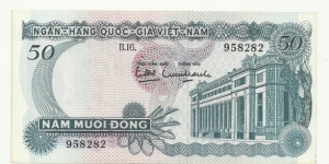 VietNam-South 50 Ðồng ND(1970) Banknote