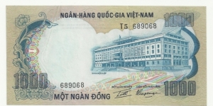 VietNam-South 1000 Ðồng ND(1972) Banknote