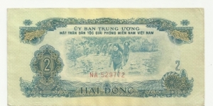 VietNam-South 2 Ðồng ND(1963)-SVLA Banknote