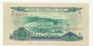 VietNam-South 2 Ðồng 1966-SVLA (South VietNam Liberation Army) Banknote