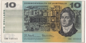 1966 $10 paper note. NPA Anniversary set number 000345 Banknote