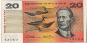 1966 $20 paper note. NPA Anniversary set number 000345 Banknote