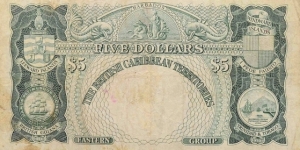 Banknote from East Caribbean St.