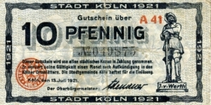 Notgeld city of Cologne Banknote