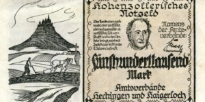 Hohenzolleriches Notgeld 500.000 Mark Banknote