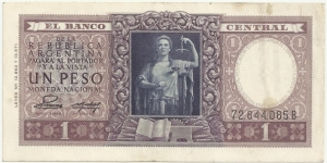 Argentina 1 Peso ND(1947) Banknote