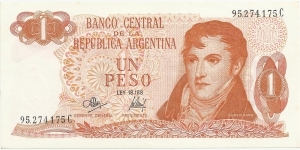 Argentina 1 Peso ND(1970) Banknote