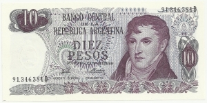 Argentina 10 Pesos ND(1973) Banknote