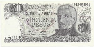 Argentina 50 Pesos ND(1976) Banknote