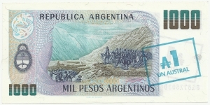 Banknote from Argentina