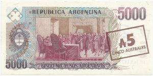 Banknote from Argentina