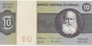 Brasil 10 Cruzeiros ND(1970) Banknote