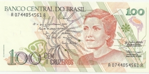 Brasil 100 Cruzeiros ND(1990-93) Banknote