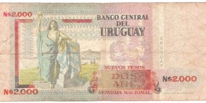 Banknote from Uruguay