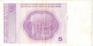 Banknote from Bosnia