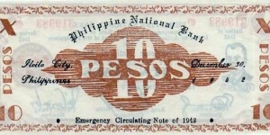 Banknote from Philippines