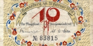 Banknote from Germany