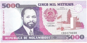 5000 Meticais Banknote