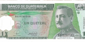 1 Quetzal(Polymer issue 2008) Banknote