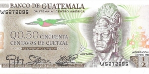 1/2 Quetzal(1983) Banknote