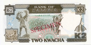 Banknote from Zambia