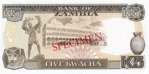 Banknote from Zambia