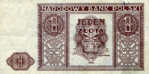 1 Złoty Banknote