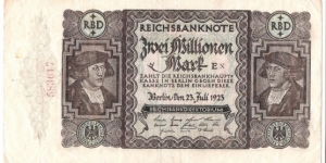 2.000.000 Mark(Weimar Republic 1923) Banknote