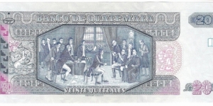 Banknote from Guatemala