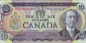 Canada 1971 10 Dollars. Banknote