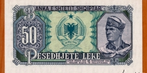 Banknote from Albania