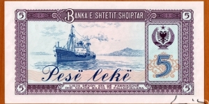 Banknote from Albania