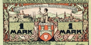1 Mark Notgeld Bielefeld Banknote