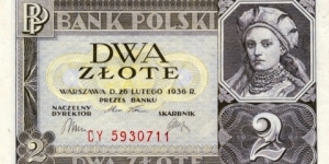 2 Złote Banknote