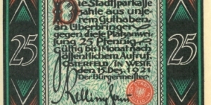 Banknote from Germany