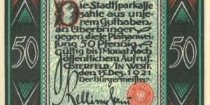 Banknote from Germany