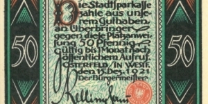 Banknote from Germany