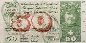 50 Francs (De La Rue - London) Banknote