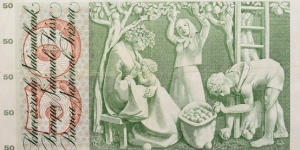 Banknote from Switzerland